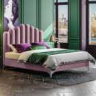 Matteo Bed Plush Velvet Pink