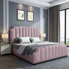Arnold Bed Plush Velvet Pink