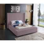 Kensington Bed Plush Velvet Pink