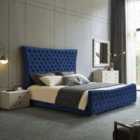 Plexa Bed Plush Velvet Blue