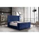 Harmony Bed Plush Velvet Blue