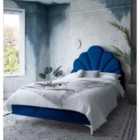 Hendo Bed Plush Velvet Blue