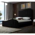 Magnifik Bed Plush Velvet Black