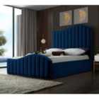 Magnifik Bed Plush Velvet Blue