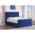 Luca Bed Plush Velvet Blue