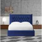 Marcello Bed Plush Velvet Blue