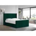 Damiano Bed Plush Velvet Green