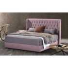 Mariappa Bed Plush Velvet Pink