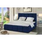 Lurita Bed Plush Velvet Blue