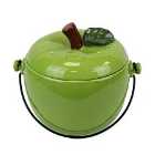 All-green Green Apple Ceramic Compost Caddy