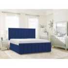 Nicolo Bed Plush Velvet Blue