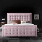 Swain Bed Plush Velvet Pink
