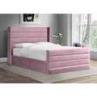 Enzo Bed Plush Velvet Pink