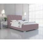 Khuduro Bed Plush Velvet Pink