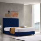 Marina Bed Plush Velvet Blue