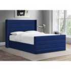 Enzo Bed Plush Velvet Blue