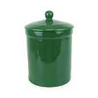 Portland Ceramic Compost Caddy - Dark Green