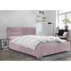 Fenna Bed Plush Velvet Pink