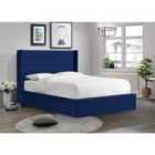 Brando Bed Plush Velvet Blue