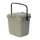 All-Green 7L Kitchen Compost Caddy - Silver Grey