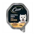 Cesar Country Stew Adult Wet Dog Food Tray Chicken & Veg in Gravy 150g