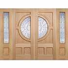 LPD (W) 18 inch Oak Empress Sidelight Glazed 1L External Door