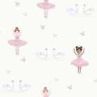 Holden Decor Ballerina Cream/Pink Wallpaper