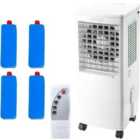 Mylek Portable Air Cooler 20L - 70W - 4-in-1 Humidifier Air Purifier Cooler & Fan