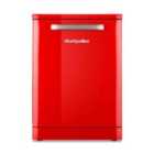 Montpellier MAB1353R 60Cm Freestanding Retro Dishwasher - Red