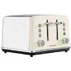 Daewoo SDA1585DS Kensington 4-Slice 1750W Toaster - Cream
