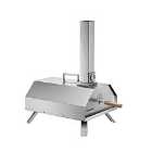 Haven Wood 11'' Pizza Oven w/ Raincover And Pizza Paddle - Silver