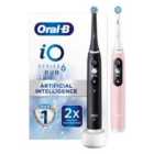 Oral-b Io Series 6 Duo Pack Electric Toothbrush - Black Lava And Pink Sand