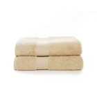 Bliss Pima 2 Pack Bath Sheet - Biscuit