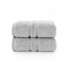 The Lyndon Company Chelsea 2 Pack Hand Towel - Platinum
