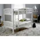 Mya White Bunk Bed And Memory Foam Mattresses