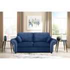 Oakana Luxury Plush Velvet 3 Seater Sofa Blue