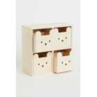 Plywood mini chest of drawers