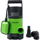 Pro-kleen 750W Submersible Electric Water Pump For Clean Or Dirty Water With Float Switch - Green