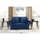 Oakana Luxury Plush Velvet 2 Seater Sofa Blue