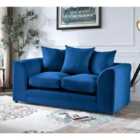 Mirana Modern Plush Velvet 2 Seater Sofa Blue