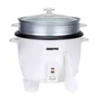 Geepas GRC4327 900W 2.8L Rice Cooker & Steamer With Keep Warm Function - White