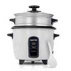 Geepas GRC35016UK 0.6L Rice Cooker & Steamer - White