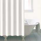 Essentials White Peva Shower Curtain