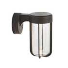 Luminosa Benevento Outdoor Integrated LED Wall Lamp Brushed Bronze Finish & Clear Glass IP44