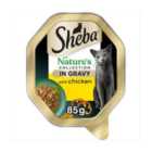 Sheba Natures Collection Cat Food Tray Chicken & Red Pepper in Gravy 85g