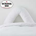 Non Iron Plain Dye White V-Shaped Pillowcase
