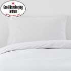 Non Iron Plain Dye White Standard Pillowcase Pair