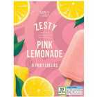 M&S 6 Zesty Pink Lemonade Lollies 438ml