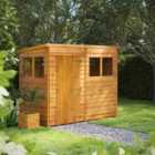 8X4 Power Overlap Pent Shed