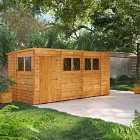 14X6 Power Overlap Pent Shed